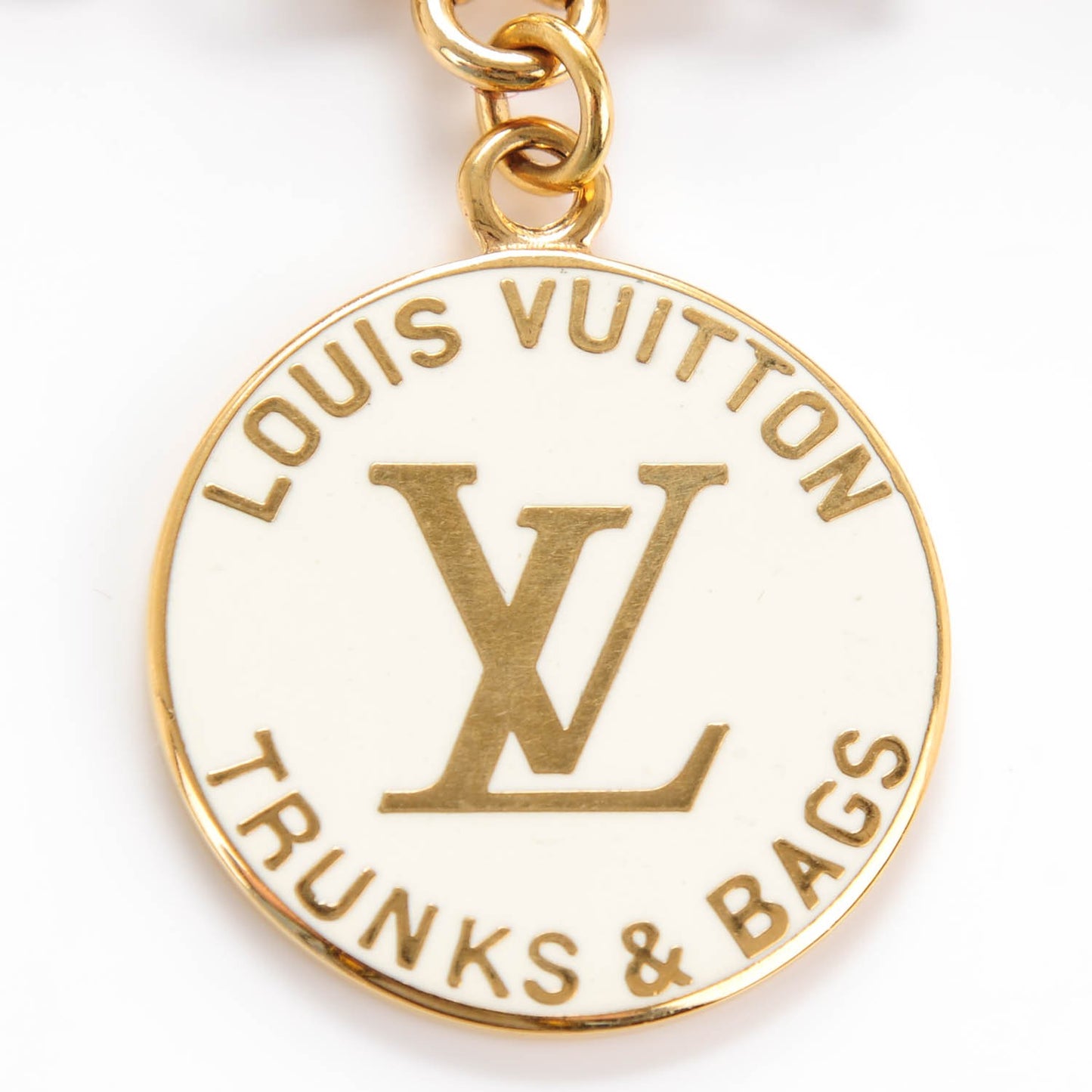 Trunks and Bags Breloques Bracelet Gold White