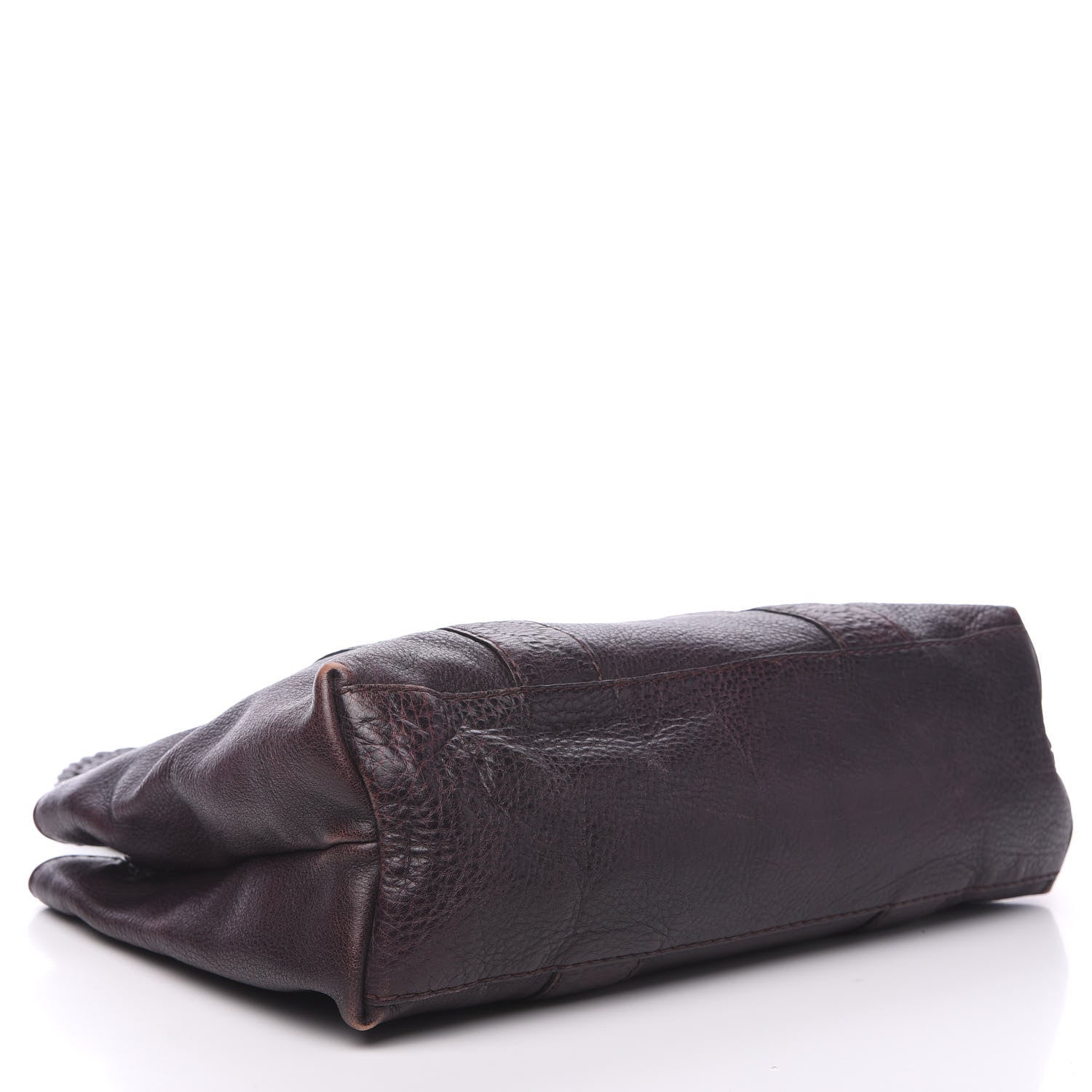 Gucci Calfskin Medium Bamboo Bar Tote Bag Dark Brown 3 of 12