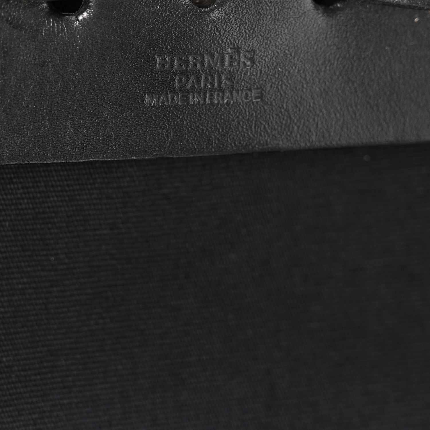 Hermes Toile Vache Calfskin Herbag 30 PM Backpack Black 6 of 10