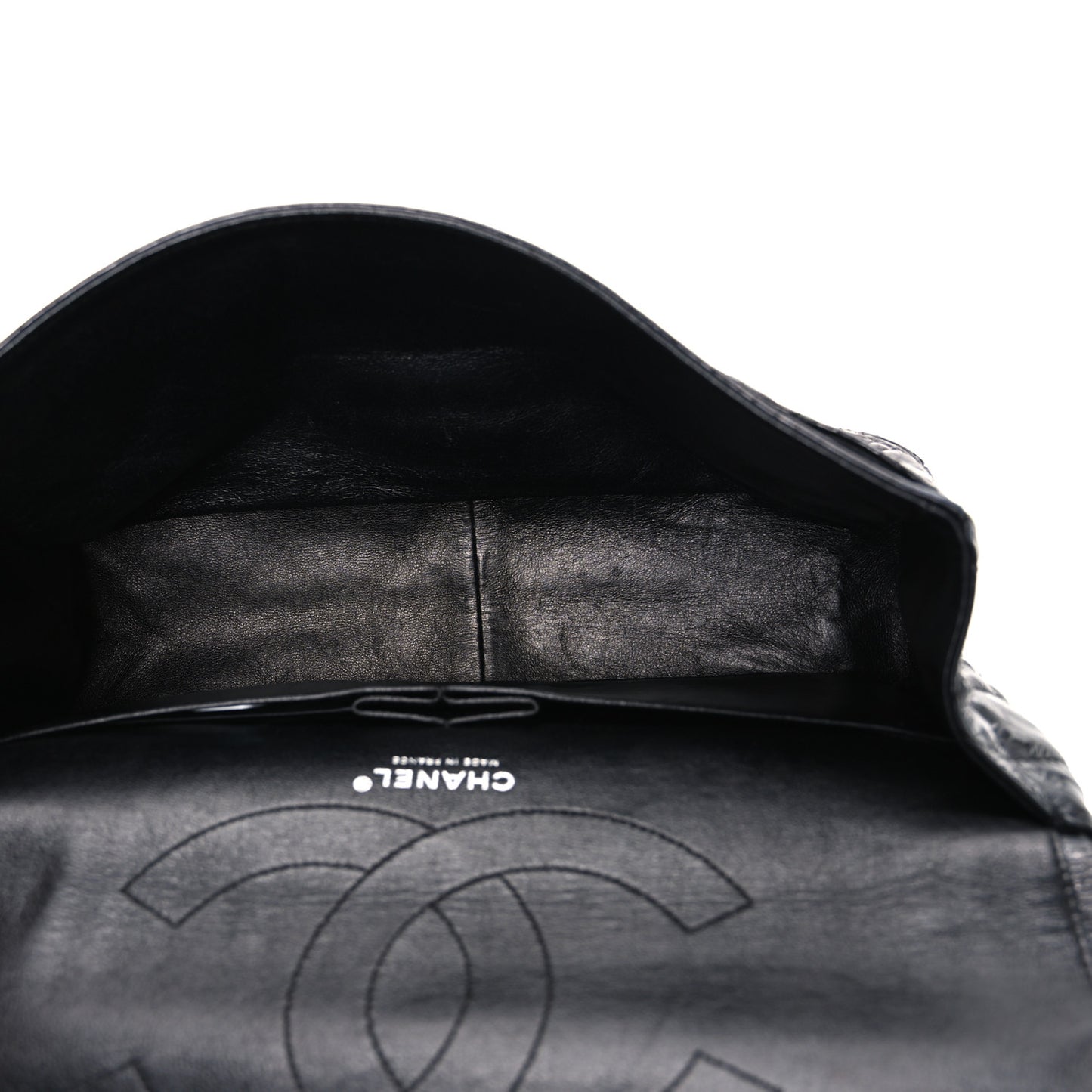 Metallic Calfskin Striped 2.55 Reissue 227 Flap Black