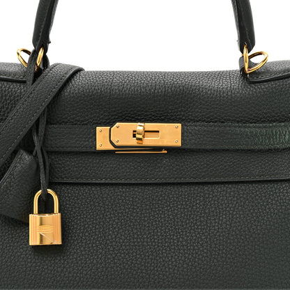 Hermes Togo Kelly Retourne 28 Vert Fonce 8 of 16