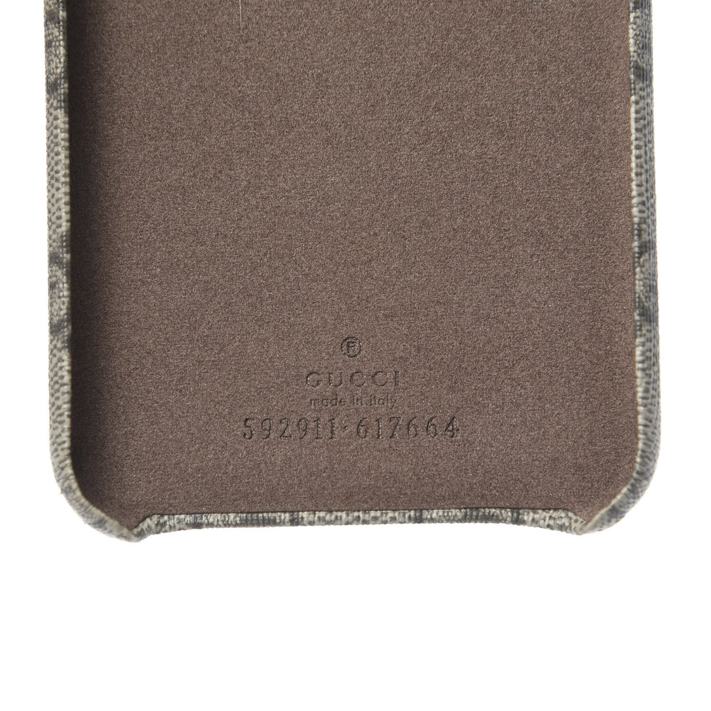 GG Supreme Monogram Top Handle iPhone XS Max Case Beige