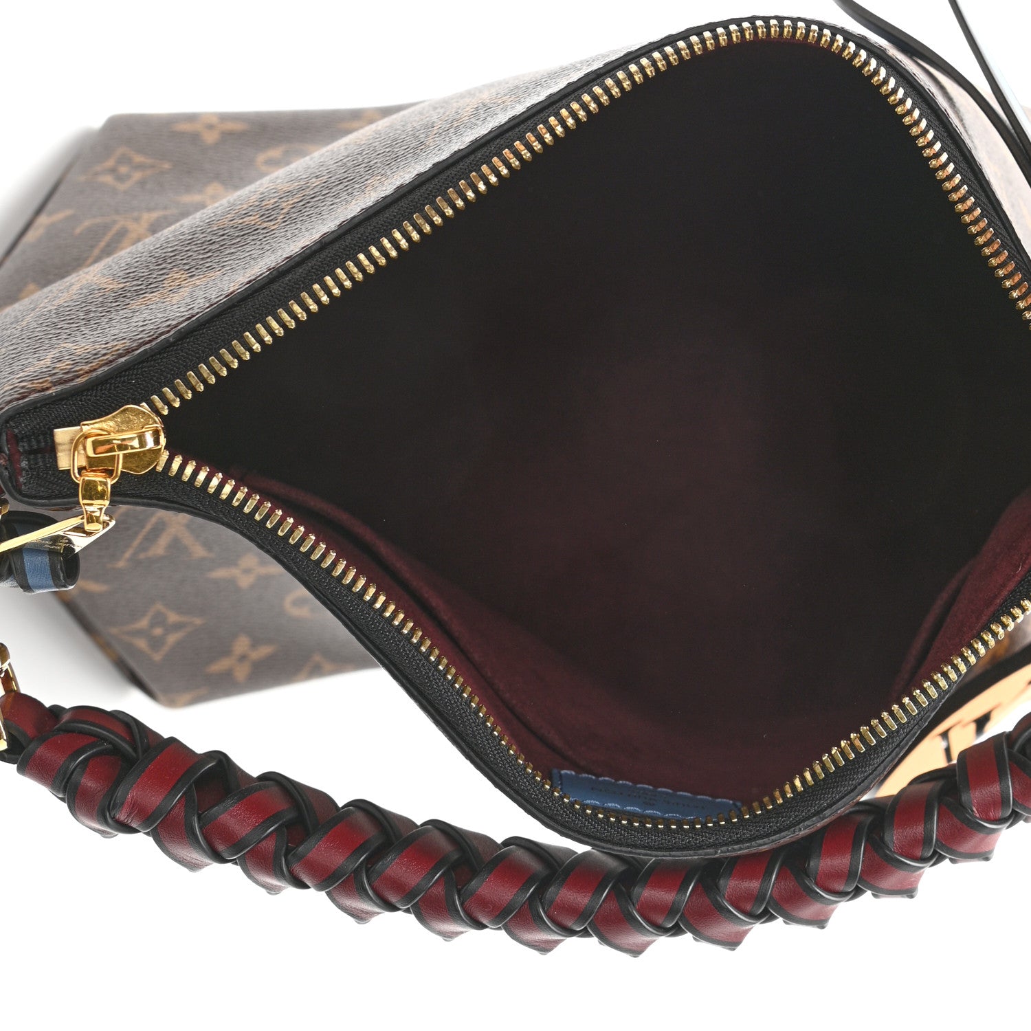 Louis Vuitton Monogram Beaubourg Hobo Mini Bordeaux Red Peach Safran Blue Jean Blue 6 of 10