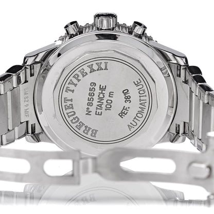 Breguet Stainless Steel 42mm Type XXI Transatlantique Flyback Chronograph Automatic Watch Ruthenium 3810ST/92/SZ9 6 of 7