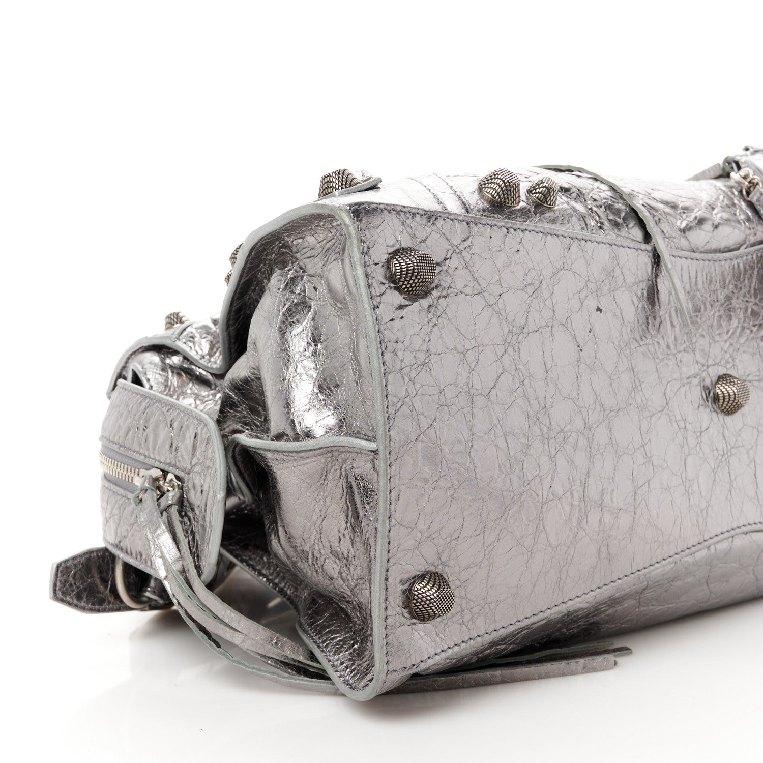 Balenciaga Metallic Agneau Arena Neo Cagole City Silver 9 of 12