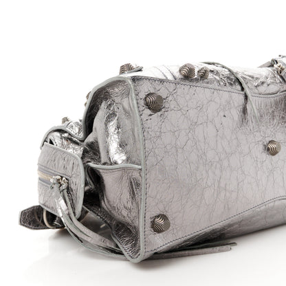 Balenciaga Metallic Agneau Arena Neo Cagole City Silver 9 of 12