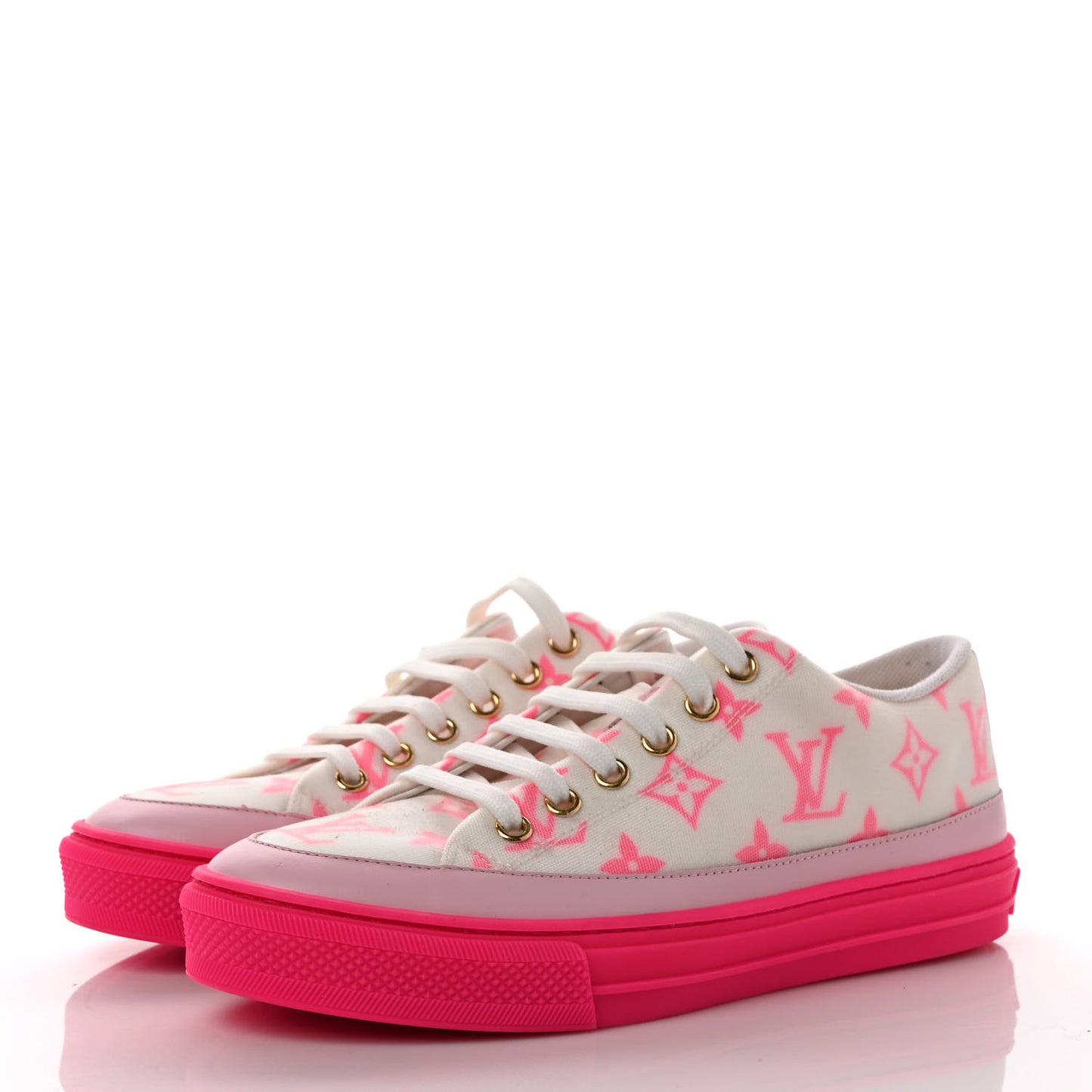 Technical Fabric Monogram Stellar Sneakers 36.5 Rose Pop