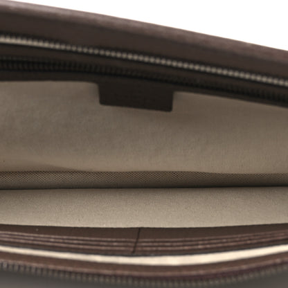 Gucci GG Supreme Monogram Textured Calfskin Web Ophidia Documents Holder Beige Ebony New Acero Acero 5 of 10