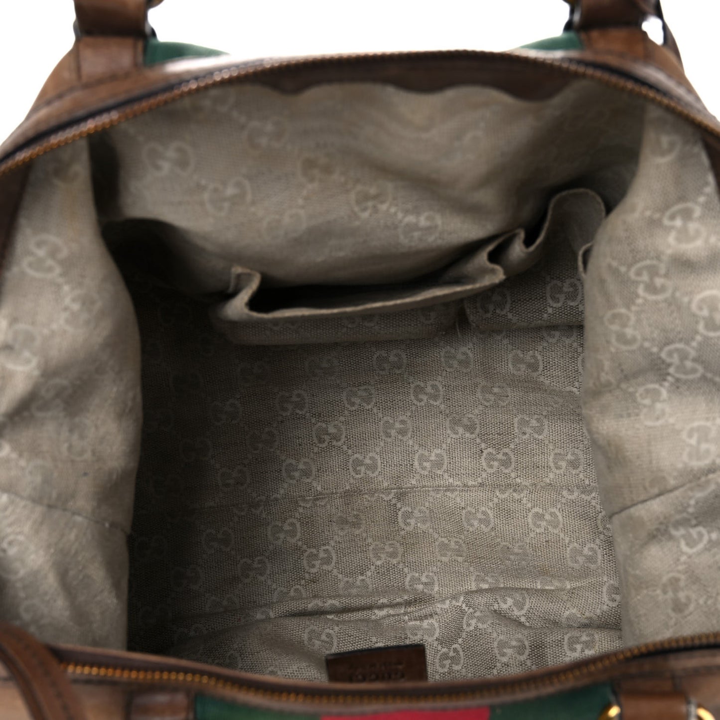 Calfskin Web Medium Rania Top Handle Bag Grey Field
