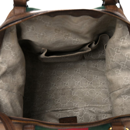 Gucci Calfskin Web Medium Rania Top Handle Bag Grey Field 4 of 46