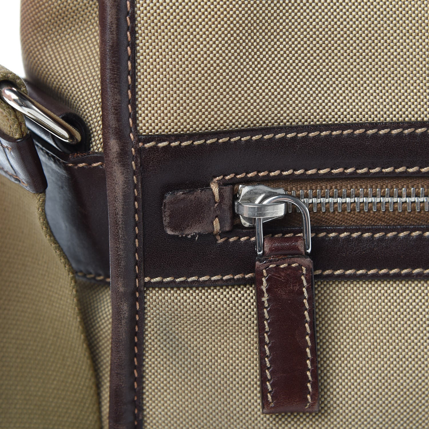 Prada Jacquard Logo Messenger Corda Moro 15 of 15