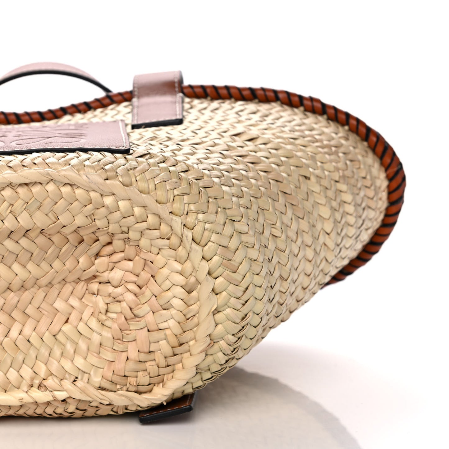 Raffia Small Basket Tote Bag Natural Tan
