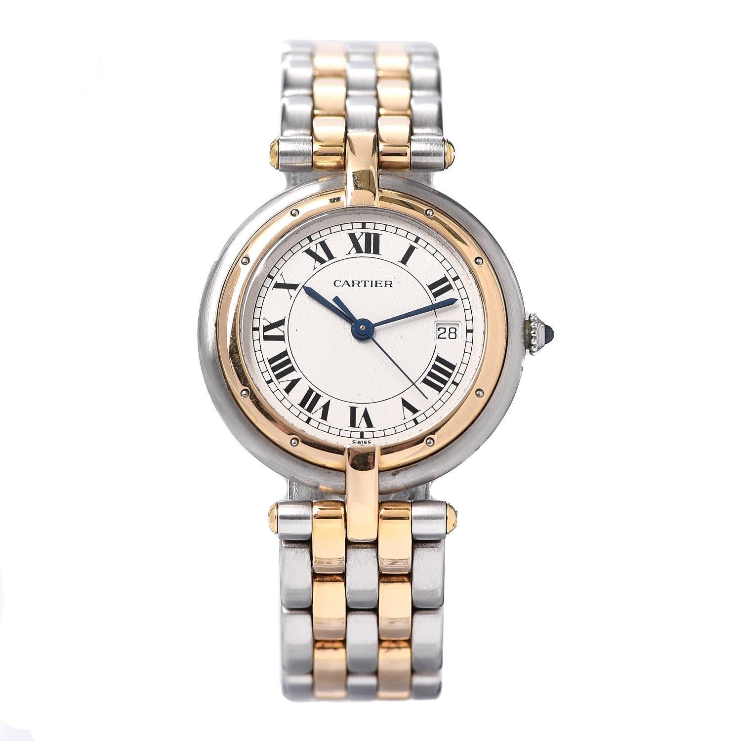 Cartier Stainless Steel 18K Yellow Gold 29mm Panthere Vendome Quartz Watch 1 of 8