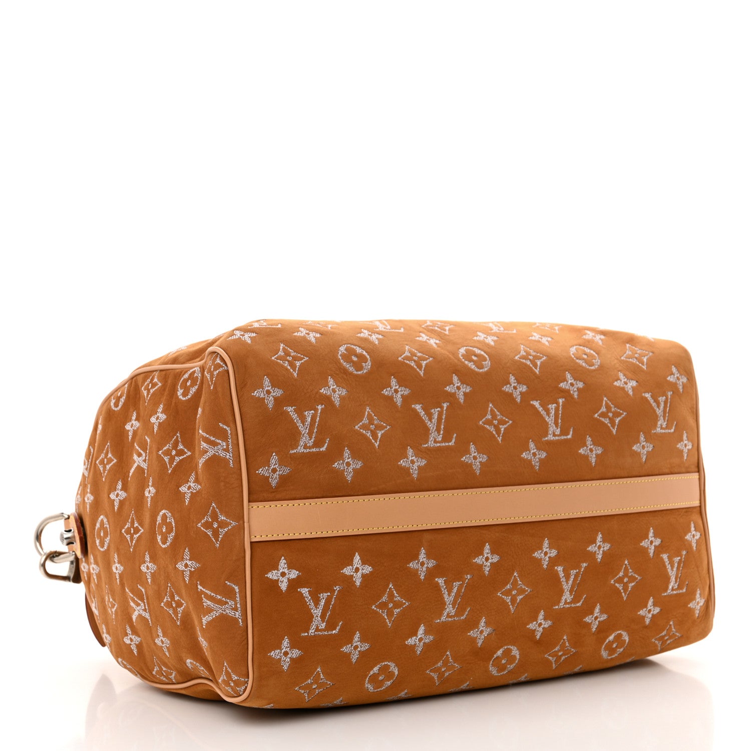 Louis Vuitton Nubuck Calf Monogram Speedy P9 Bandouliere 40 Camel 4 of 11