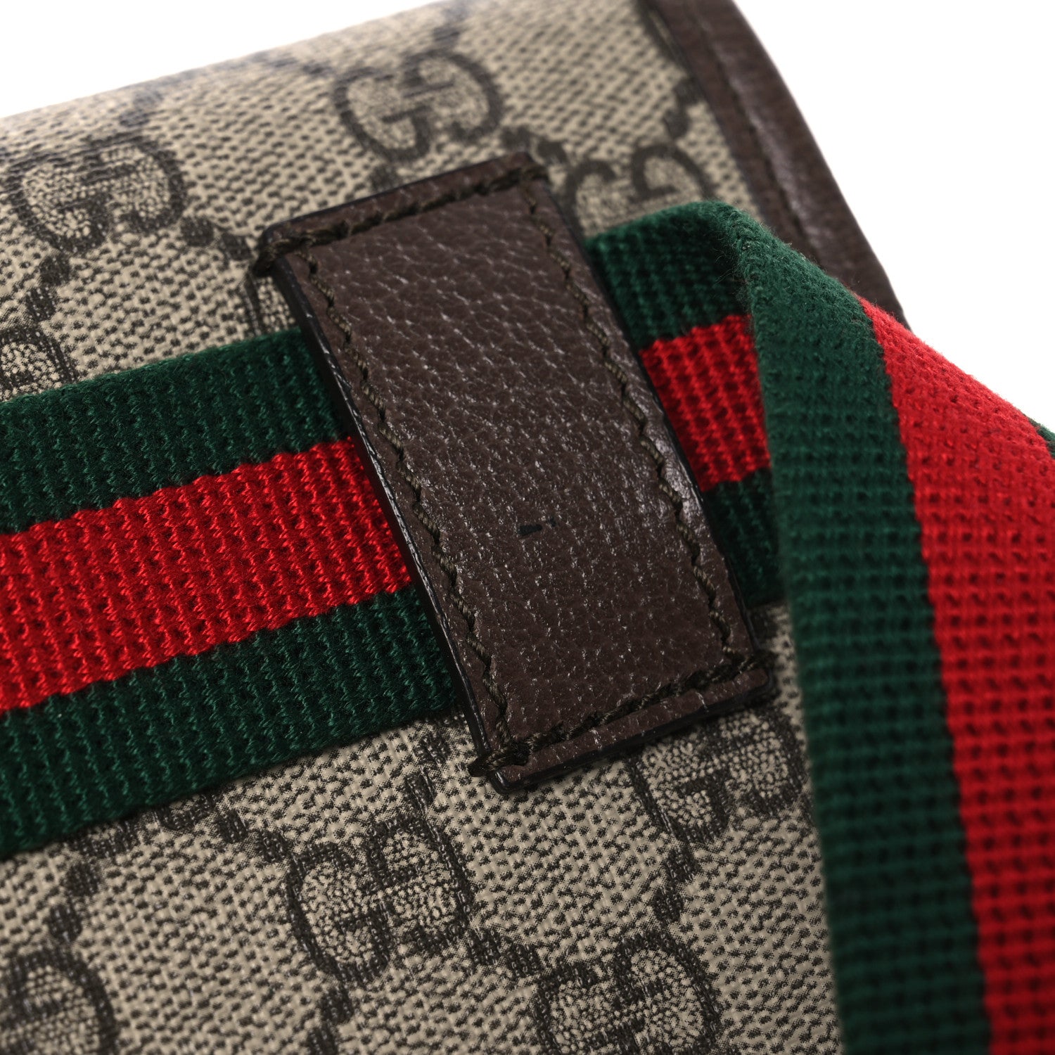 Gucci GG Supreme Monogram Neo Vintage Web Belt Bag Brown 10 of 10