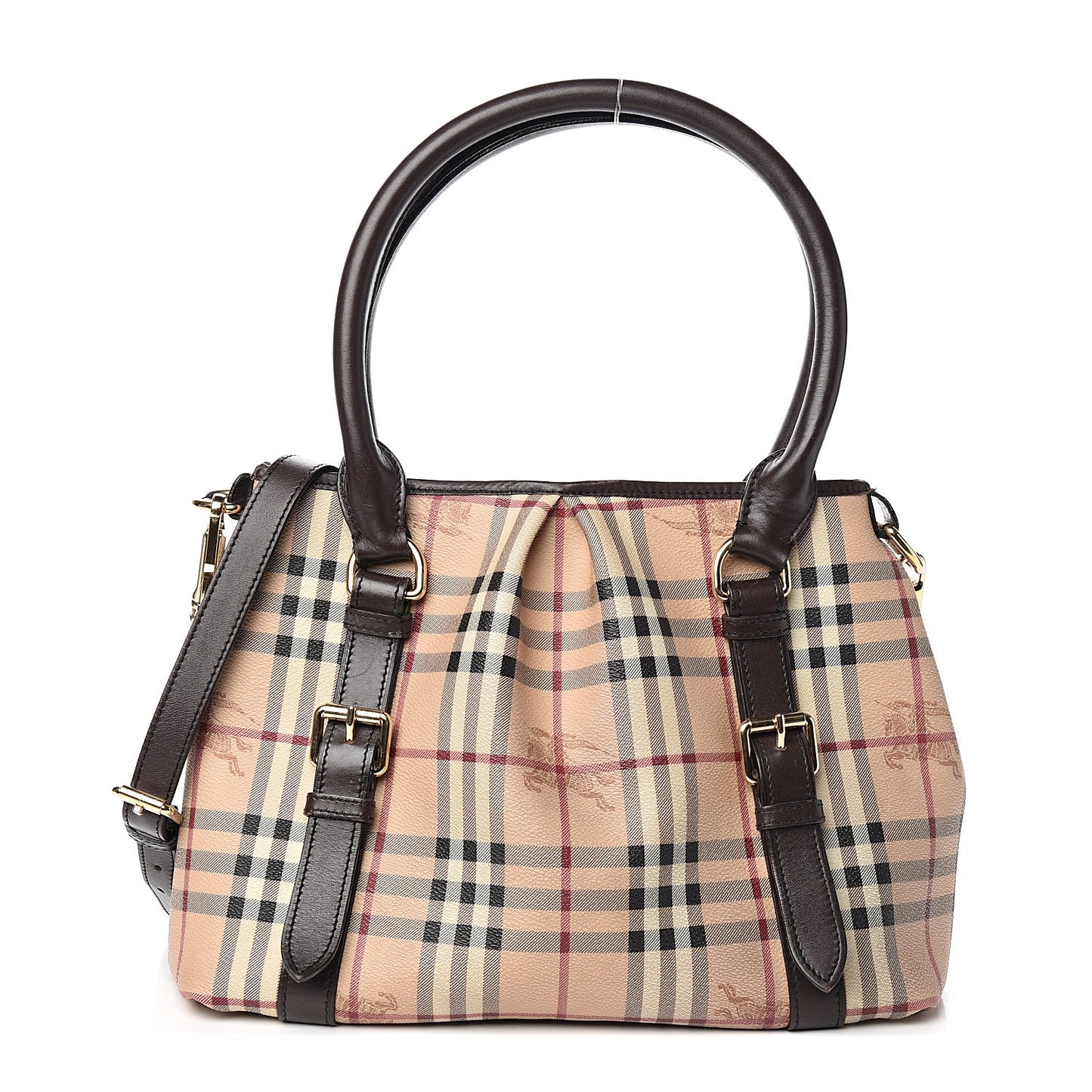 Haymarket Check Small Northfield Tote Chocolate