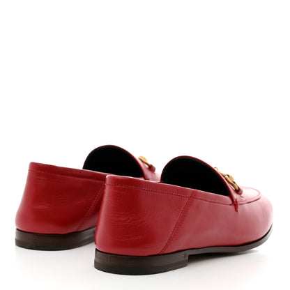 Gucci Calfskin Womens Jordaan Loafers 36 Hibiscus Red 4 of 9