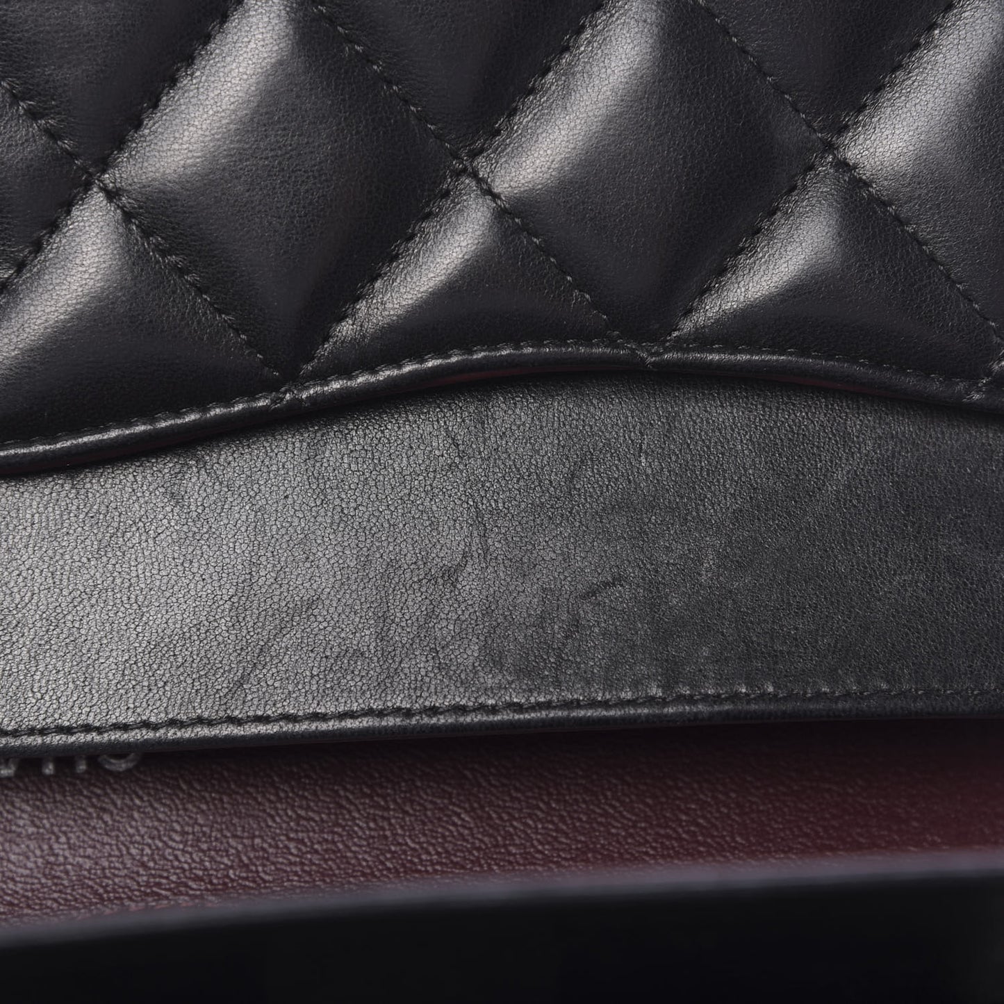 Lambskin Quilted Jumbo Double Flap Black
