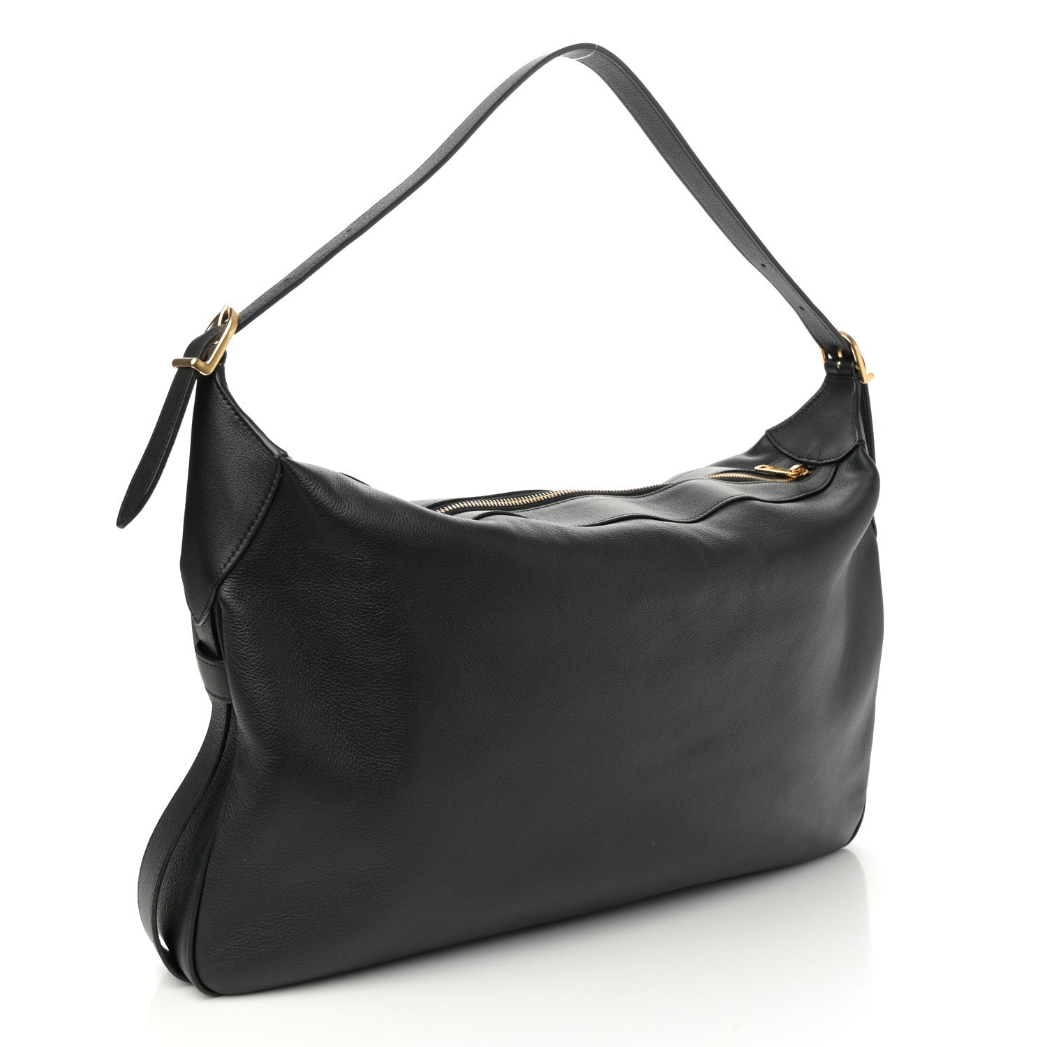 Celine Supple Calfskin Large Romy Shoulder Bag Black 3 of 10