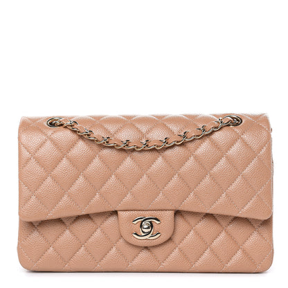 Chanel Caviar Quilted Medium Double Flap Beige 1 of 10