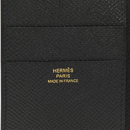 Hermes Epsom Tri-Fold Compact Bearn Wallet Black 6 of 8