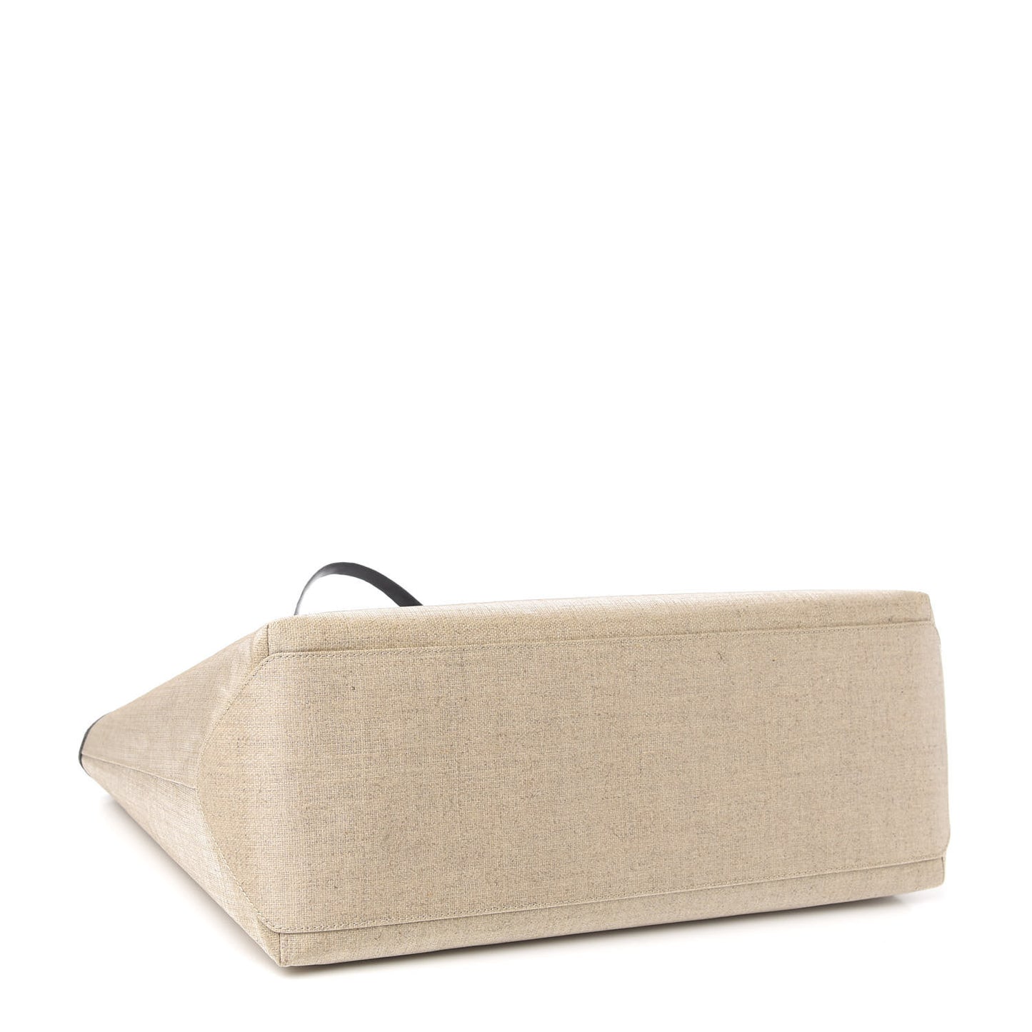 Linen Crocodile Medium Erica Shopper Tote Black