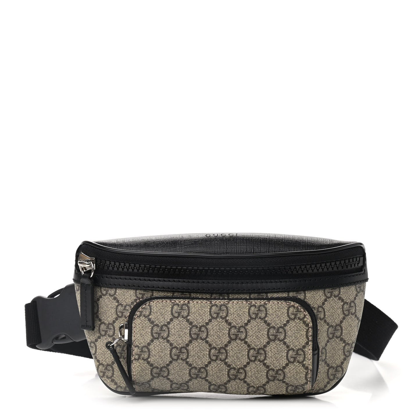 GG Supreme Monogram Belt Bag Black