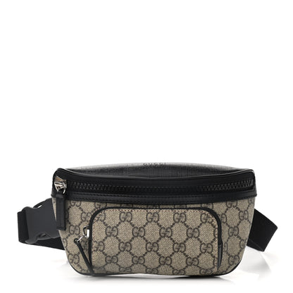 Gucci GG Supreme Monogram Belt Bag Black 1 of 9