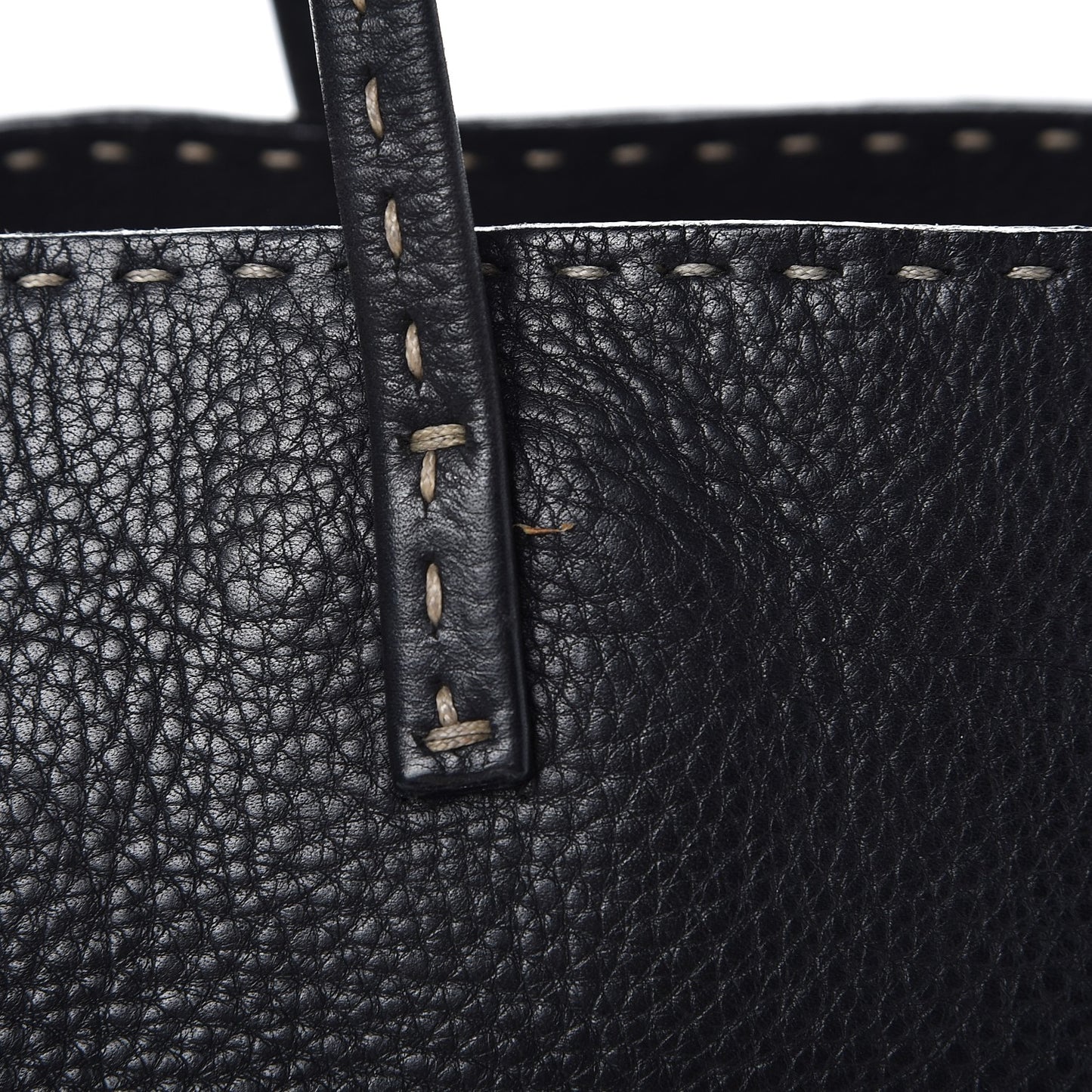 Calfskin Romano Selleria Roll Tote Black