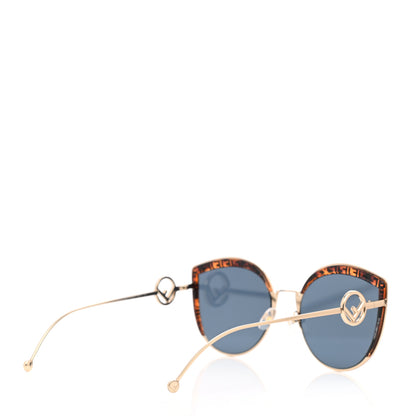 Fendi Metal Acetate F is Fendi FF Cat Eye Sunglasses FF 0290/S Blue Havana 4 of 7