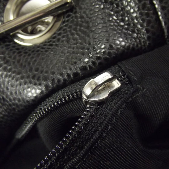 Caviar Large Tote Black