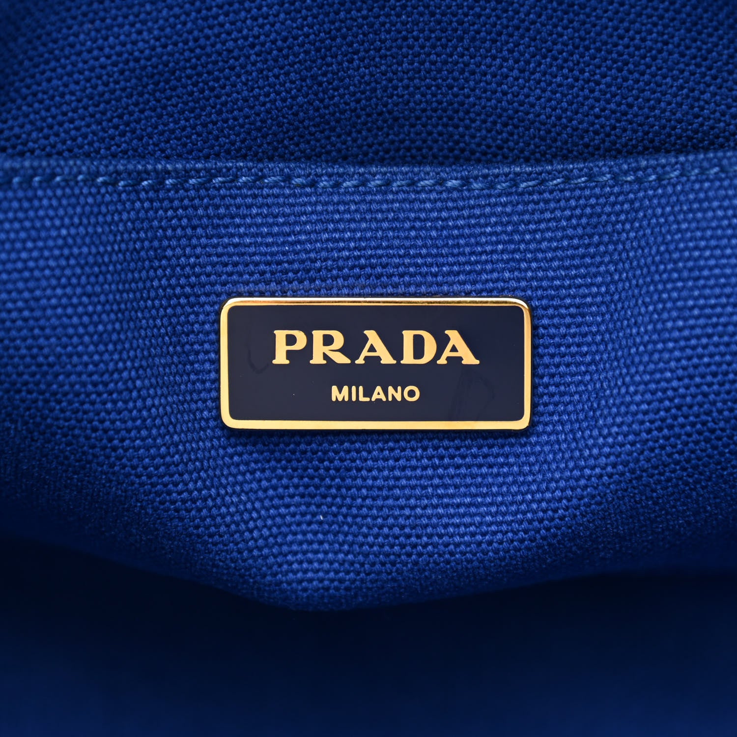 Prada Canapa Logo Tote Cobalto 6 of 10