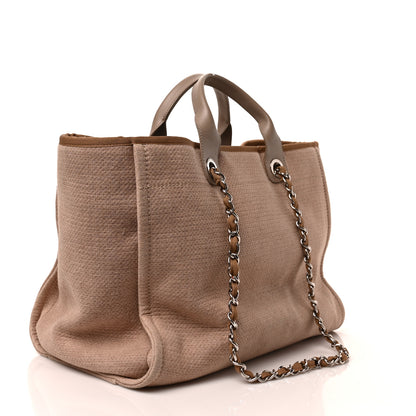 Chanel Canvas Medium Deauville Tote Ecru 3 of 9