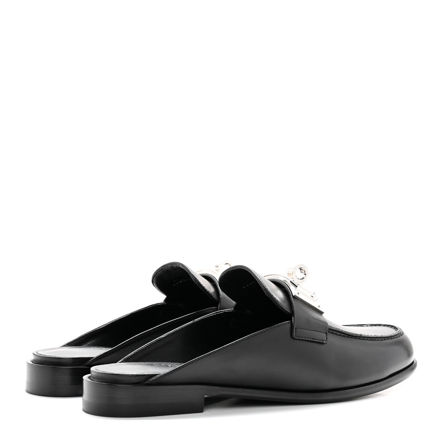 Hermes Calfskin Iota Mules 40 Black 4 of 14