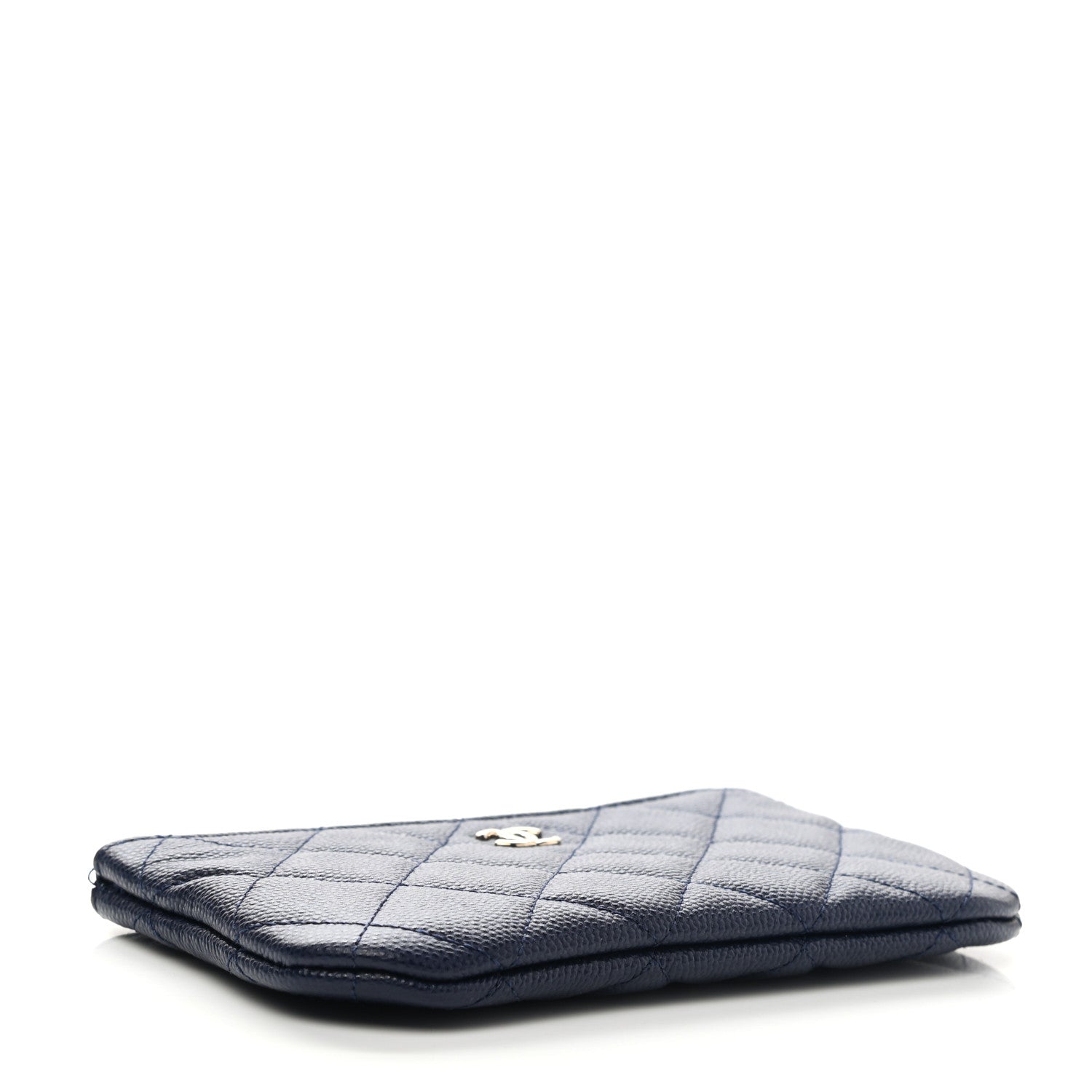 Chanel Caviar Quilted Small Cosmetic Case Navy Blue 4 of 9