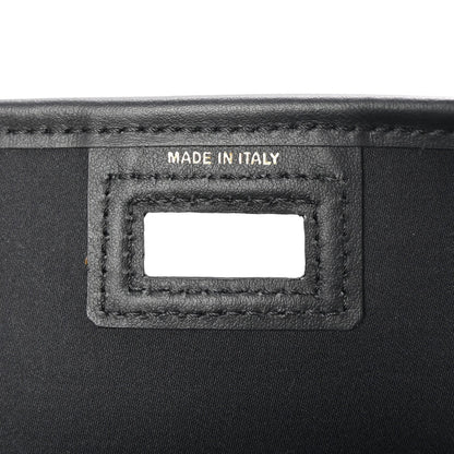 Fendi Glazed Fabric Vitello Century FF 1974 Stamp Patch Mini Peekaboo Defender Cover Mogano Panna Black 7 of 8