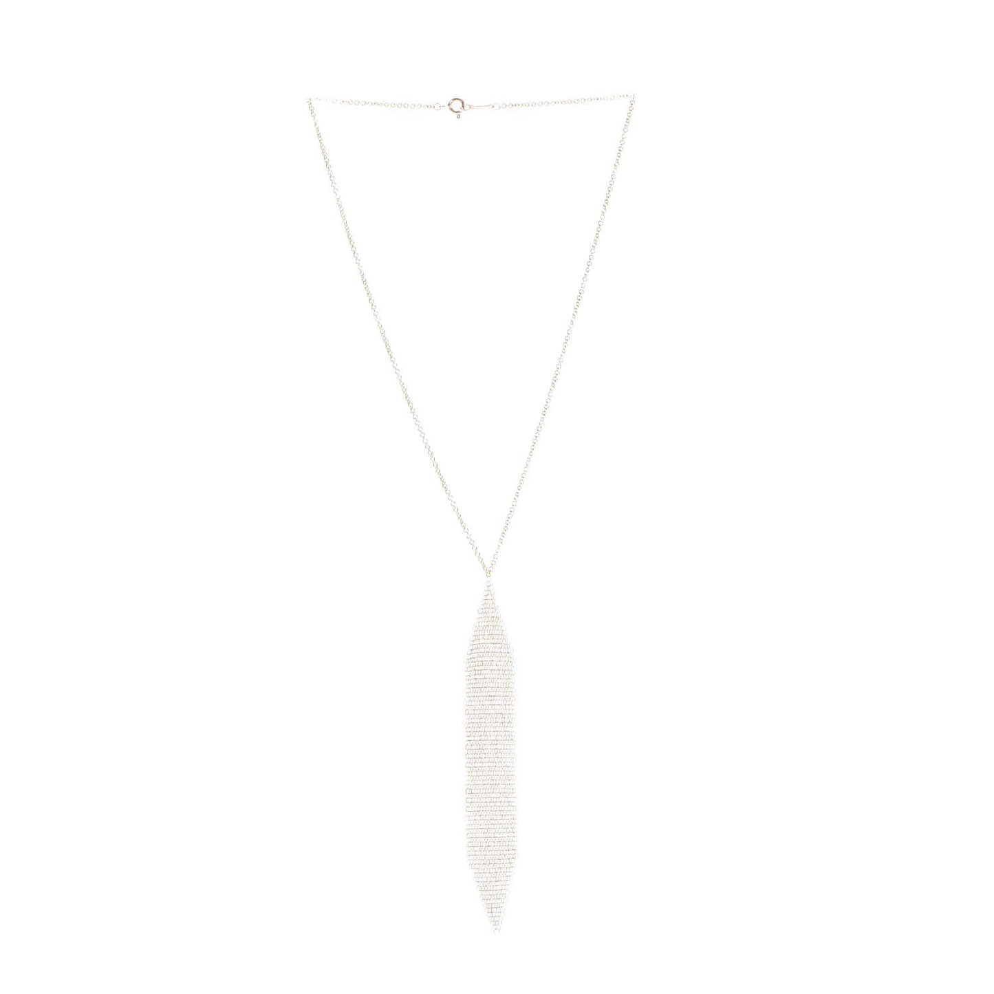 18K Yellow Gold Elsa Peretti Mesh Pendant Necklace
