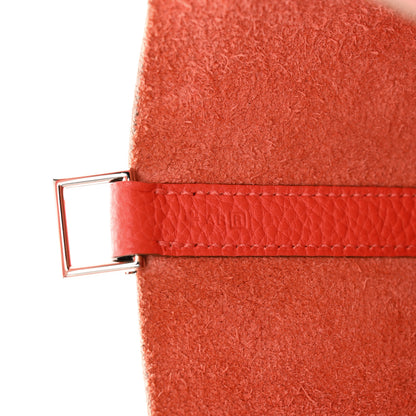 Hermes Taurillon Clemence Picotin Lock 18 PM Rouge Pivoine 6 of 9