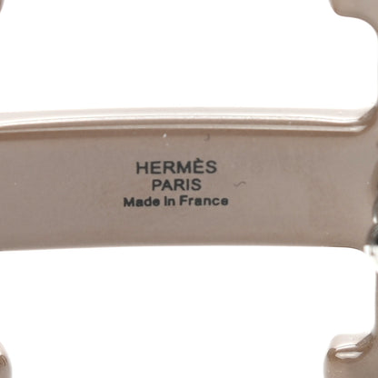 Hermes Swift Epsom Enamel 24mm Belt 85 Etain White 6 of 7