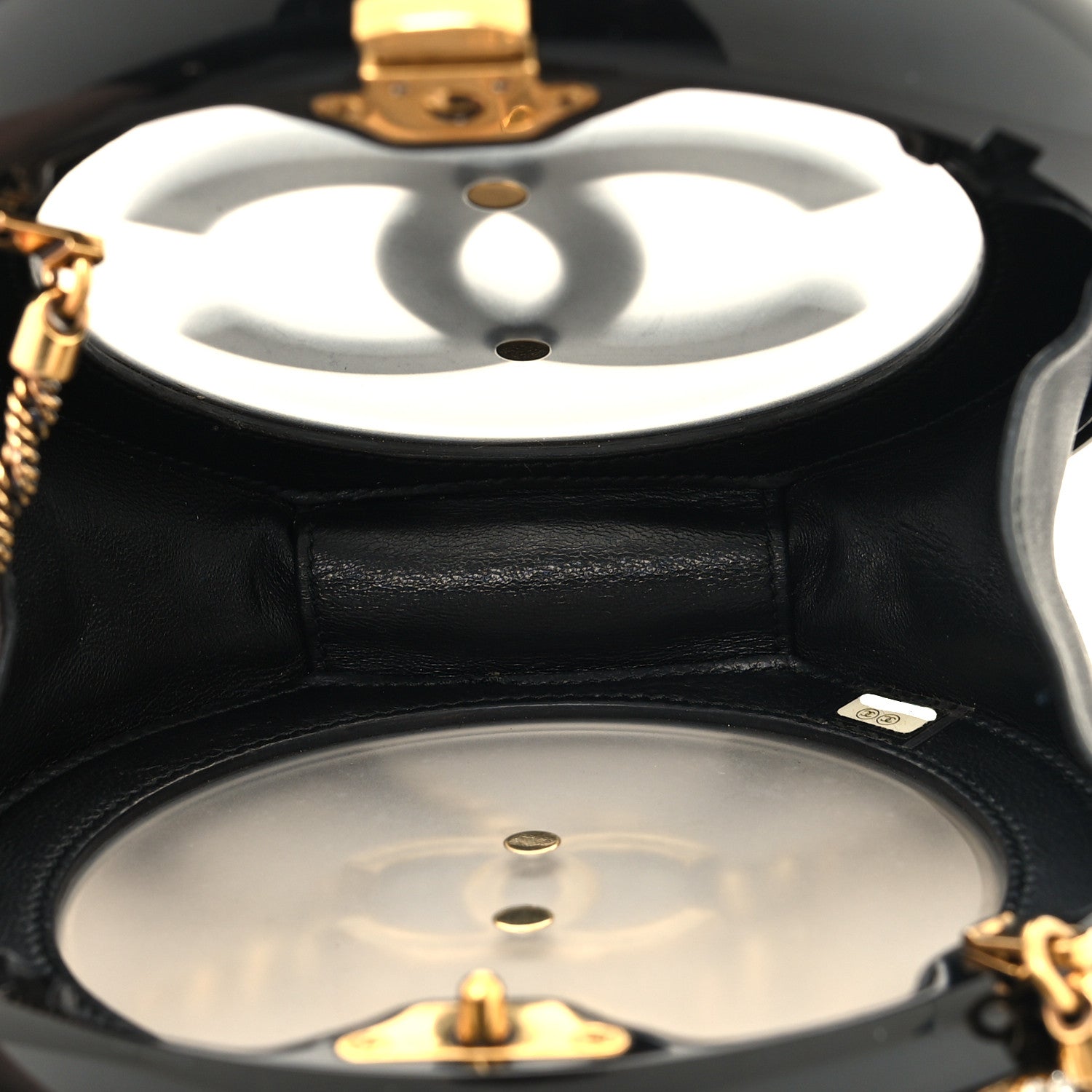 Chanel Resin Crystal Rescue Wheel Minaudière Black 5 of 10