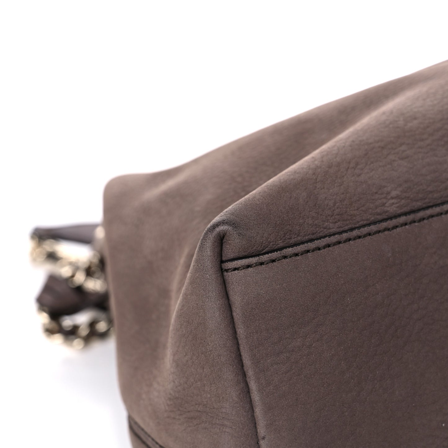 Vitello Range Medium Soho Chain Shoulder Bag Grey Field