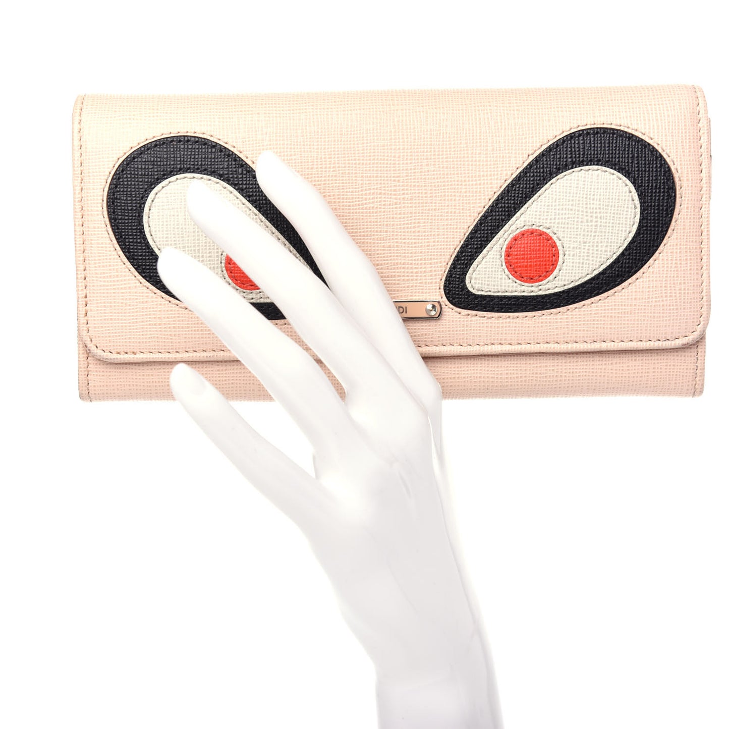 Vitello Elite Monster Continental Wallet Rosa Plaster