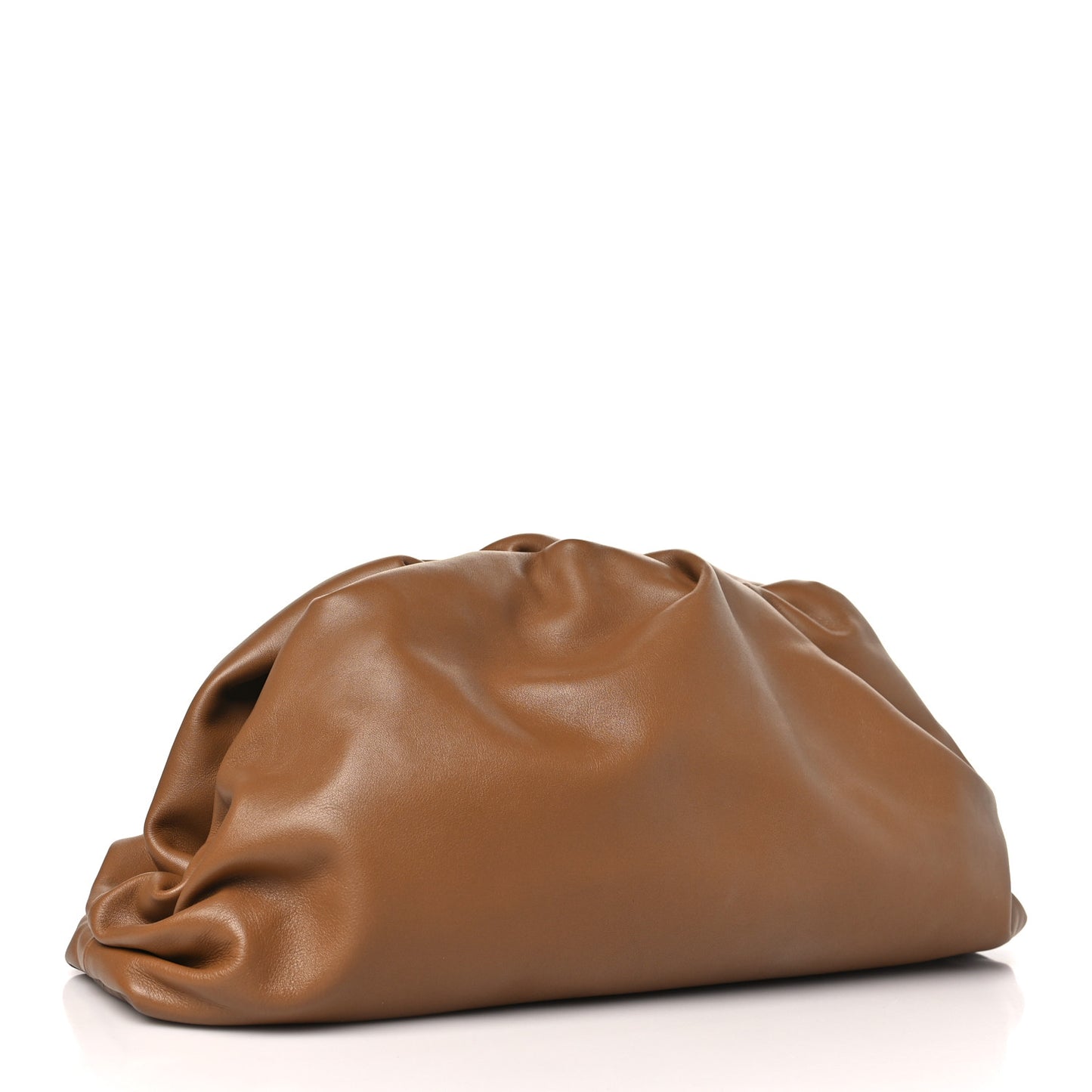 Smooth Butter Calf The Pouch Oversized Clutch Cammello