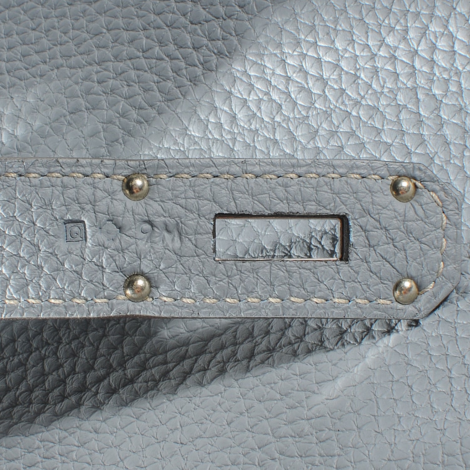 Hermes Togo HAC Birkin 40 Bleu Lin 8 of 9