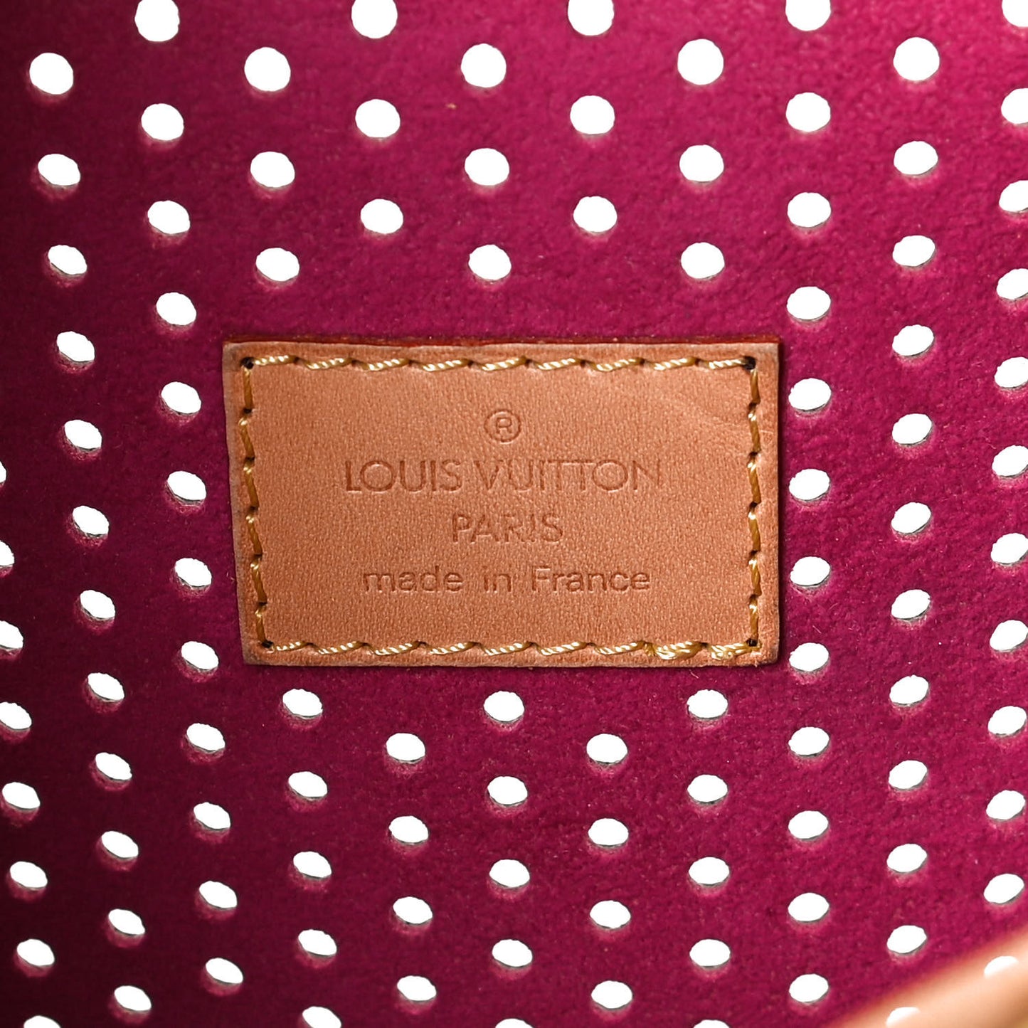 Monogram Perforated Musette Fuchsia