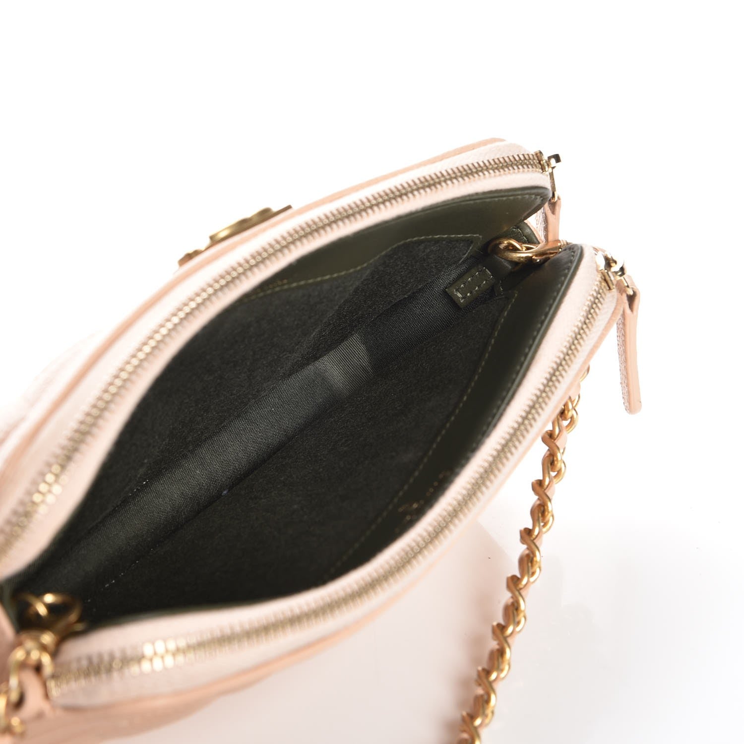 Chanel Caviar Quilted Small Boy Clutch With Chain Beige 5 of 11
