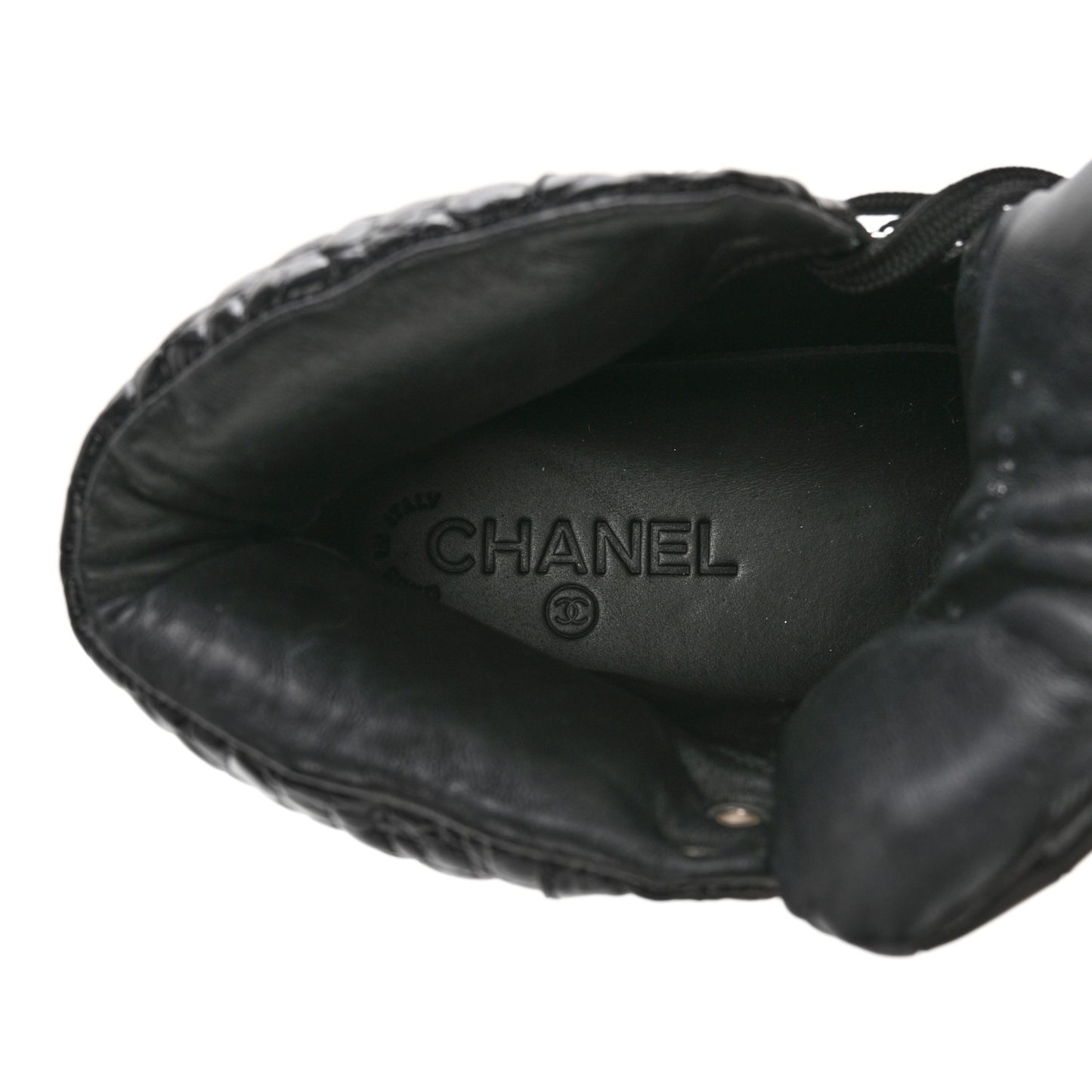 Calfskin Crocodile Embossed Cocodile High Top Sneakers 38 Black