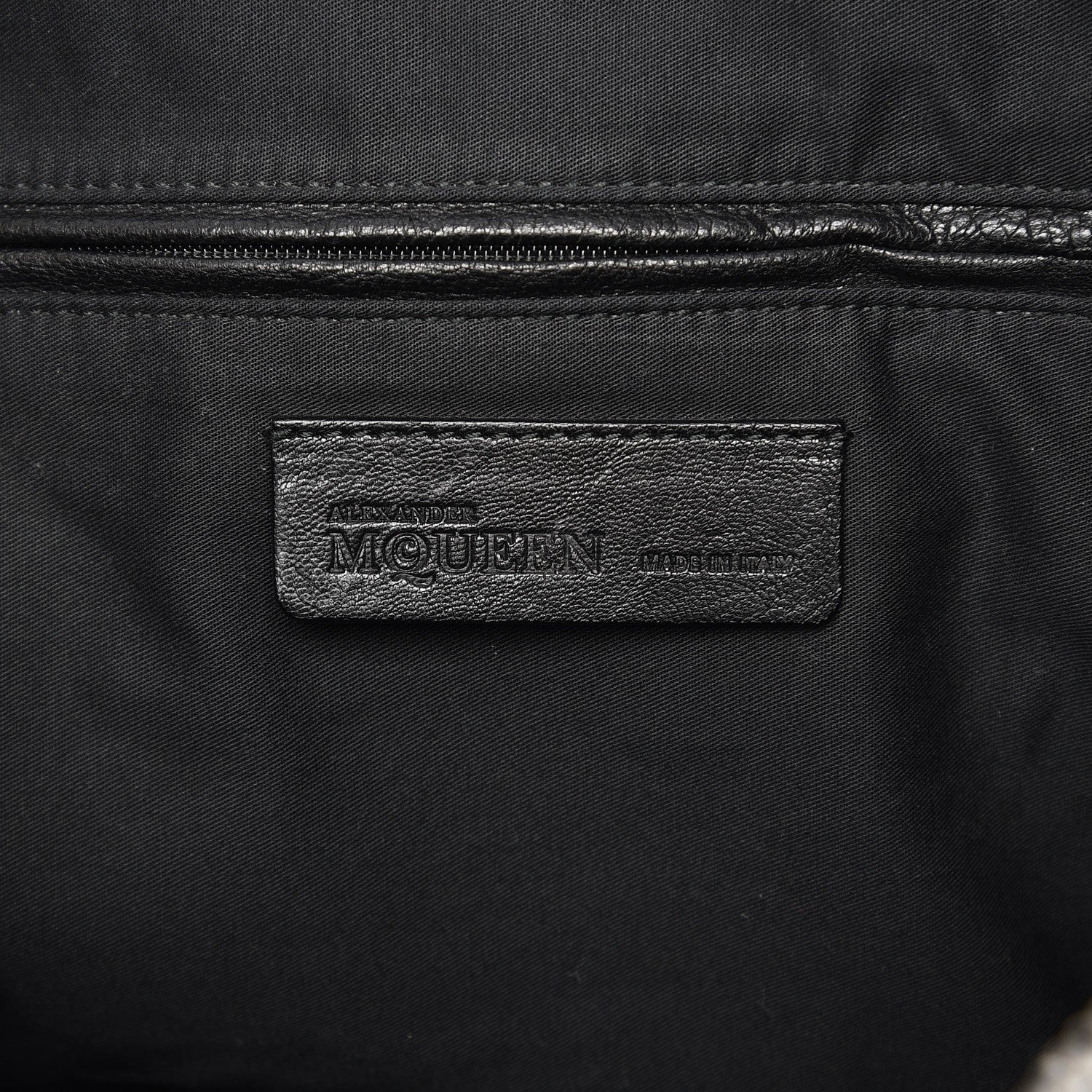 Alexander McQueen Lambskin De Manta Tote Black 7 of 12