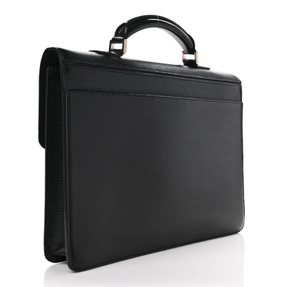 Louis Vuitton Epi Robusto 1 Compartment Briefcase Black 3 of 11