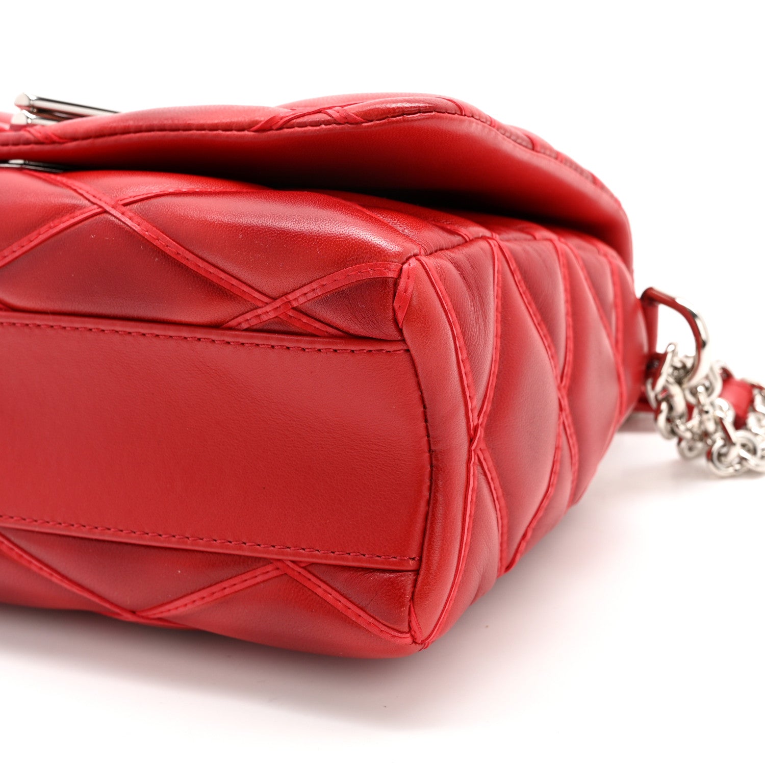 Louis Vuitton Lambskin Malletage GO-14 PM Red 8 of 13